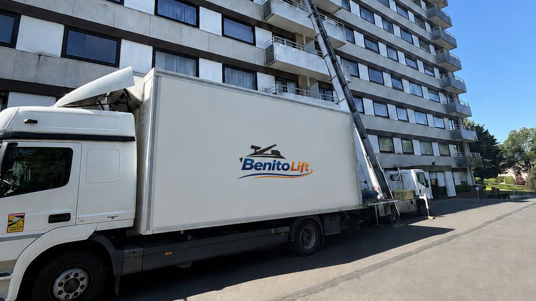 Déménagement avec monte-meuble à Bruxelles